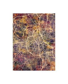 Trademark Global michael Tompsett Nashville Tennessee City Map II Canvas Art - 15