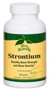 Минералы и микроэлементы terry Naturally Strontium Пищевая добавка  Натуральный Стронций 60 Капсул