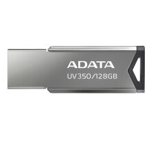 ADATA UV350 USB флеш накопитель 128 GB USB тип-A 3.2 Gen 1 (3.1 Gen 1) Серебристый AUV350-128G-RBK