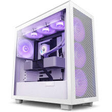 Купить компьютерные корпуса для игровых ПК NZXT: NZXT H7 Flow RGB Midi-Tower - weiß