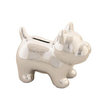 Money box DKD Home Decor Aluminium Dolomite Children's Dog 14 x 8 x 11,4 cm