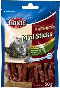 Лакомства для кошек Trixie PREMIO MINI STICKS, CHICKEN / RICE 50g