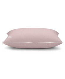 Pillow Gal down Alternative Pillow and Removable Pillow Protector, Standard/Queen Pink