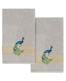 Linum Home textiles Turkish Cotton Penelope Embellished Towel Set, 3 Piece