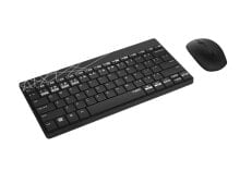 Комплекты из игровых клавиатуры и мыши rapoo 8000M клавиатура Bluetooth QWERTZ Немецкий Черный 18129