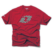 Мужские спортивные футболки Мужская спортивная футболка красная с логотипом ONE INDUSTRIES Checkered Short Sleeve T-Shirt