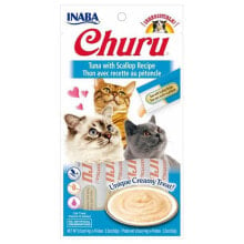 CHURU Tuna With Scallops Wet Cat Food 14g 4 units