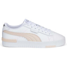 Puma Jada Renew Perforated Lace Up Womens Pink, White Sneakers Casual Shoes 386