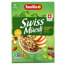 Готовые завтраки, мюсли, гранола фамилия, Швейцарские мюсли, без добавленного сахара, 822 г (29 унций)