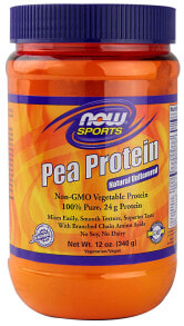 Растительный протеин NOW Sports Pea Protein Natural Unflavored Гороховый протеин 340 г