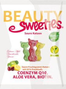 Fruchtgummi, saure Katzen, 125 g