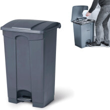 Waste trash can container with pedal 68L