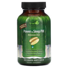Power to Sleep PM, Melatonin-Free, 50 Liquid Soft-Gels