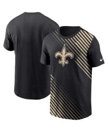 Nike men's Black New Orleans Saints Yard Line Fashion Asbury T-shirt