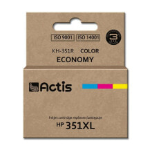 Купить картриджи для принтеров Actis: Картридж с оригинальными чернилами Actis KH-351R Розовый/Желтый