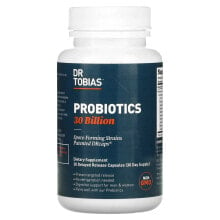Пребиотики и пробиотики Др. Тобиас, пробиотик, 30 млрд КОЕ, 30 капсул с отсроченным высвобождением