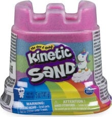 Кинетический песок для лепки для детей Kinetic Sand Rainbow Unicorn Castle кинетический песок 6054549