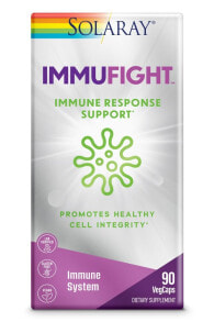 Витамины и БАДы для укрепления иммунитета Solaray Immufight Immune Response Иммуноукрепляющий комплекс с витаминами, минералами и растительными экстрактами 90 веганских капсул