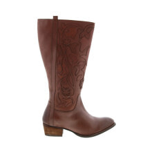 Купить коричневые женские высокие ботинки Roan by Bed Stu: Roan by Bed Stu Ellia F858034 Womens Brown Leather Zipper Knee High Boots