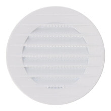 EDM Round ventilation grille recessed with mosquito net ABS 70 mm