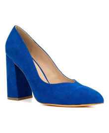 Синие женские туфли на каблуке Fashion to Figure