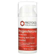 Progesterone, Balancing Skin Cream, Unscented, 3 oz (85 g)