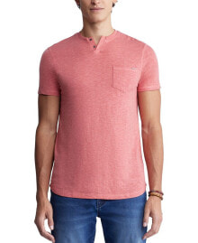 Купить мужские рубашки Buffalo David Bitton: Рубашка мужская Buffalo David Bitton Kaydo with Short Sleeve Pocket Henley