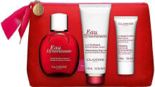 Clarins Eau Dynamisante - Duftset (Eau de Toilette 100ml + Körperlotion 100ml + Peeling 30ml + Kosmetiktasche 1 St.)