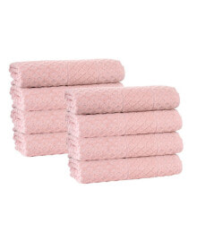 Enchante Home glossy Turkish Cotton 8-Pc. Hand Towel Set