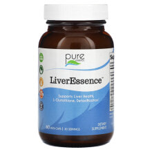 Pure Essence, LiverEssence, Поддержка печени 60 овощных капсул