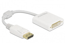 Компьютерные разъемы и переходники Delock Adapter DisplayPort 1.1 Stecker zu DVI Buchse Passiv weiß 61010 - Adapter