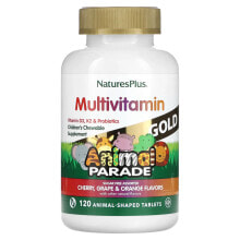 Animal Parade Gold, Children's Chewable Supplement, Cherry, Grape & Orange, 60 Animal-Shaped Tablets