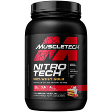 Сывороточный протеин MuscleTech, Nitro Tech, 100% Whey Gold, Strawberry Shortcake, 2.03 lbs (921 g)