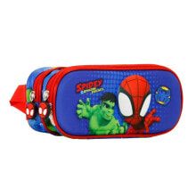 DISNEY Spiderman Circles-3D Doble Pencil Case