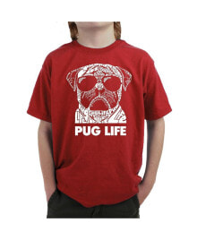 LA Pop Art big Boy's Word Art T-shirt - Pug Life