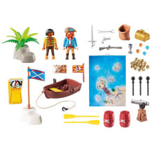 Детские игровые наборы и фигурки из дерева набор с элементами конструктора Playmobil Приключения пиратов