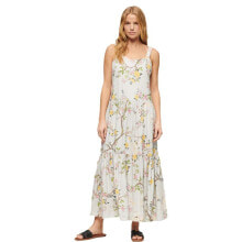 SUPERDRY Woven Tiered Long Dress