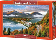 Castorland Puzzle 500 Wschód słońca nad jeziorem Sylvenstein