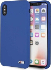 BMW Etui hardcase BMW BMHCPXMSILNA iPhone X /Xs niebieski/navy Silicone M Collection