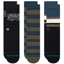 Stance BOOSTER系列设计款 休闲中筒袜 男女同款 3双装 / Нижнее белье Stance 3 A556B22BOO-BLK