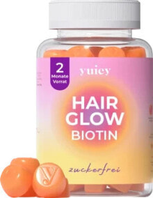 Haarvitamine Hair Glow Biotin Gummies (60 Stück), 210 g