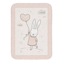 KIKKABOO Super Soft Baby Manta 80/110 Cm Rabbits In Love