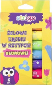 Strigo Kredki świecowe neonowe 6szt STRIGO