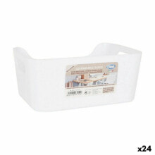 Multi-purpose basket Confortime White 24 x 16,5 x 10 cm (24 Units)
