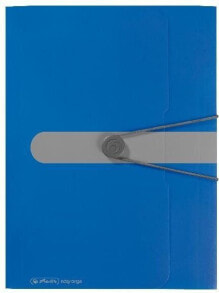 Herlitz Drawing folder A4 with rubber blue - 0011205994