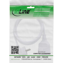 Power Extension Cable Type F angled - white - 10m