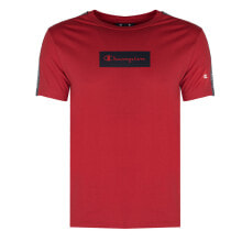 Мужские футболки Мужская футболка повседневная красная с логотипом Champion T-Shirt