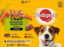 Купить влажные корма для собак Pedigree: Nassfutter Hund gemischte Selektion in Sauce, Adult, Multipack (12x100 g), 1,2 kg