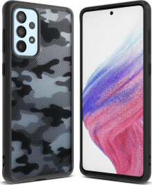 Ringke Ringke Fusion Matte etui pokrowiec z żelową ramką Samsung Galaxy A73 czarny