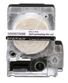S050X075VAM - White - Self-adhesive printer label - Die-cut label - Vinyl - Wire/Cable - -40 - 66 °C